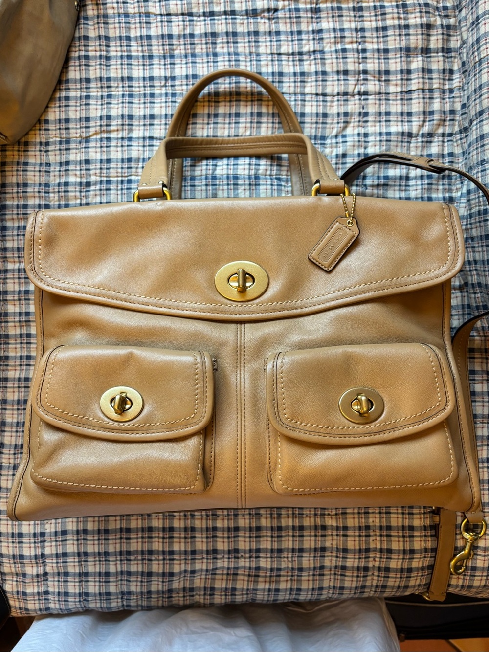 Coach Hamptons Legacy Briefcase with Turnlock Hardware (12980)